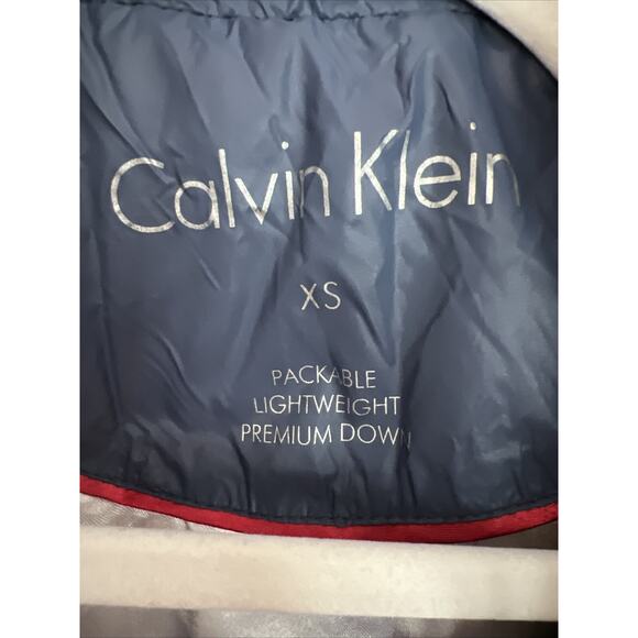 Calvin Klein Women XS Packable Lightweight Down Puffer Jacket Blue Extra Small - Picture 4 of 16